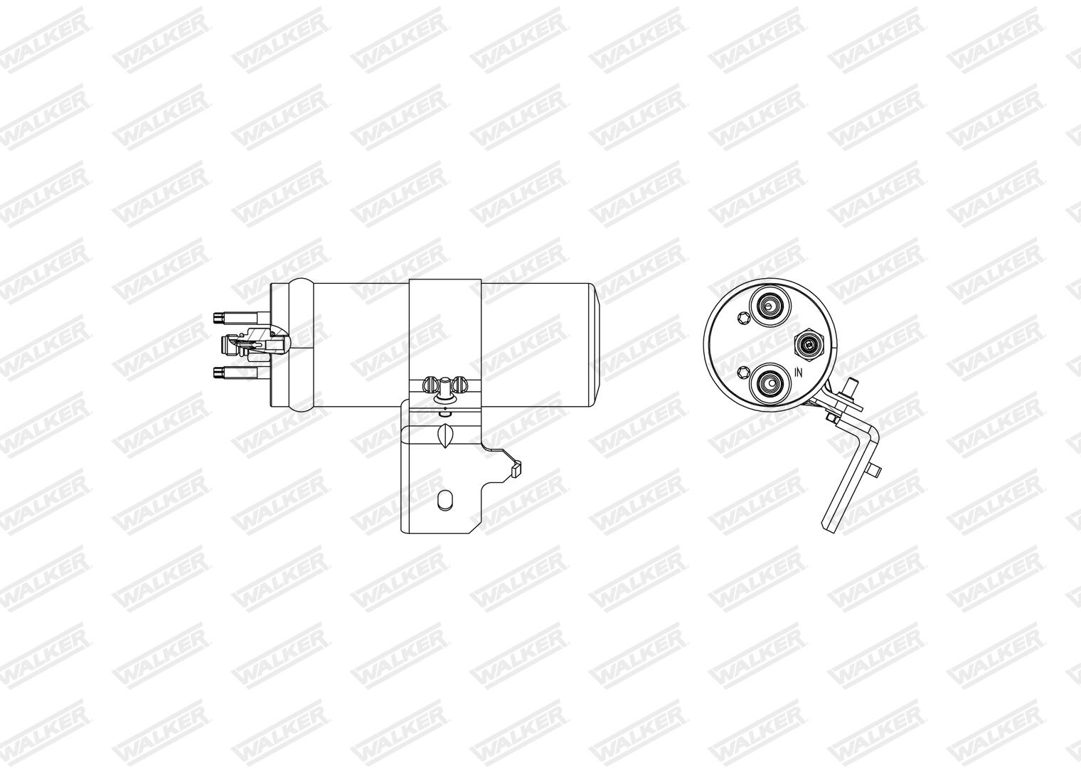 WALKER Trockner, Klimaanlage wdr00098 für Ford