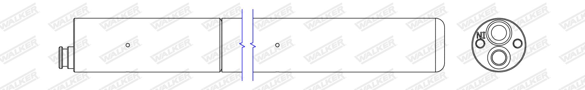 WALKER Trockner, Klimaanlage wdr00040 für Audi