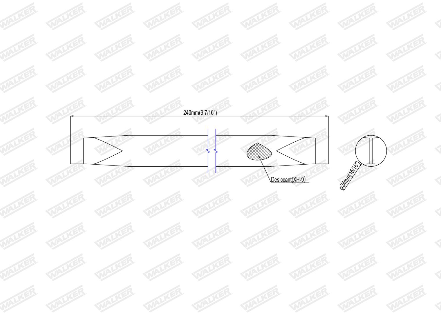 WALKER Trockner, Klimaanlage wdr00103 für Ford