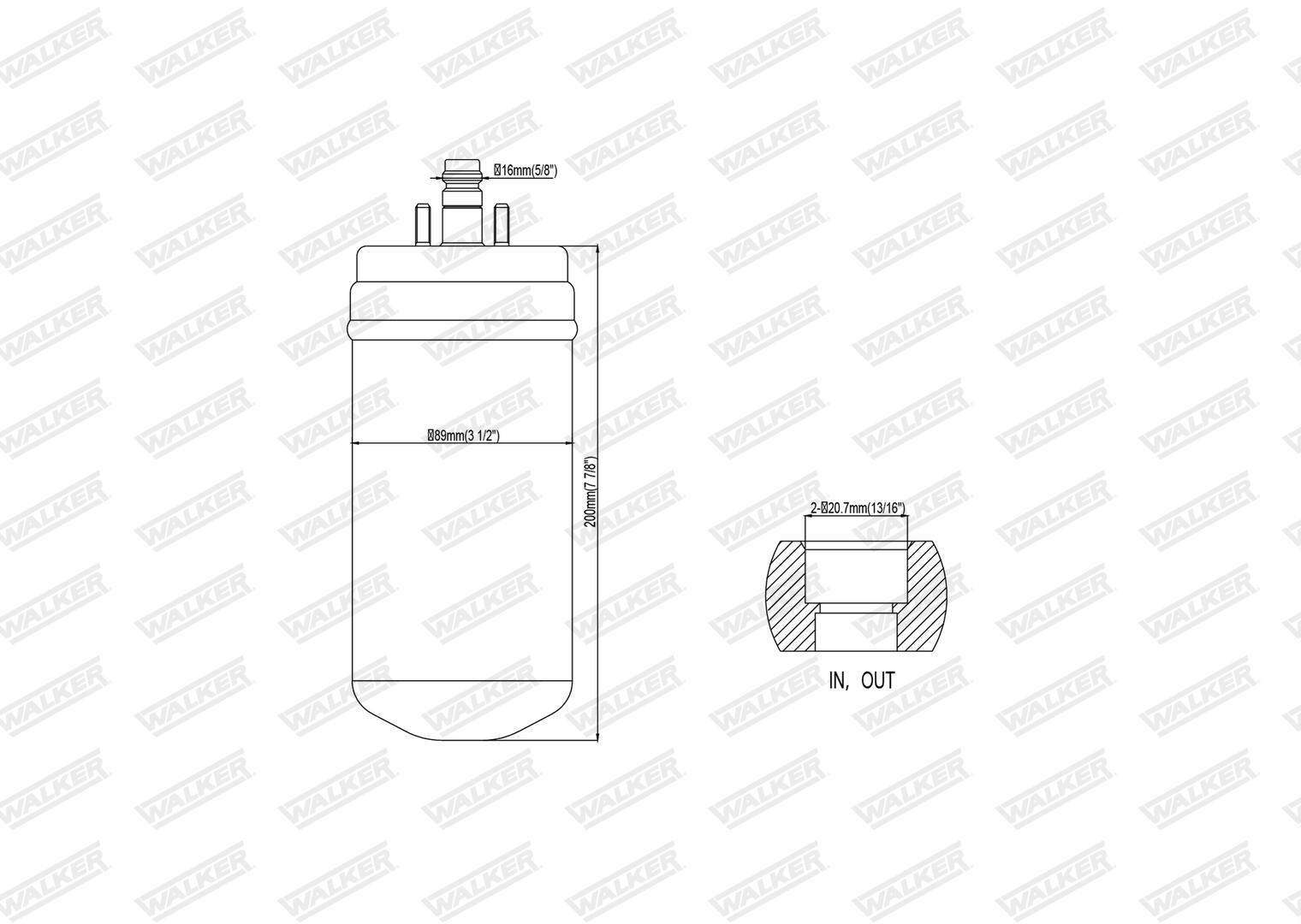 WALKER Trockner, Klimaanlage wdr00184 für RENAULT