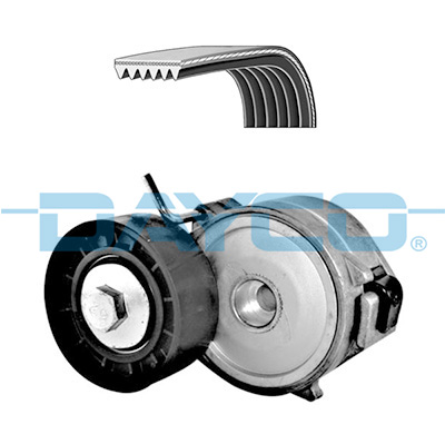 Für DAYCO DAYKPV237 V-ribbed Belt Set DAYKPV237 V-belts set (with rollers) fits - Bild 5