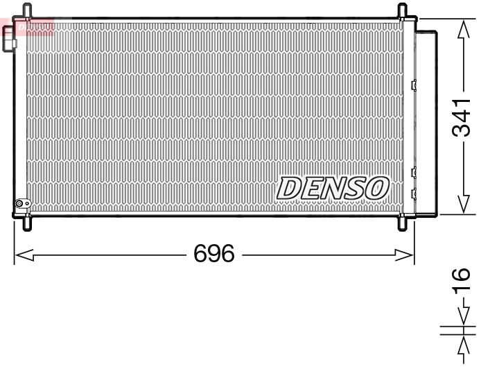Denso Kondensator, Klimaanlage [Hersteller-Nr. DCN50121] für Toyota - Bild 6
