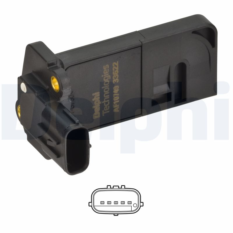 Für DELPHI ELEKTRONIKA AF10749-12B1 MASS AIR FLOW SENSOR - Bild 3