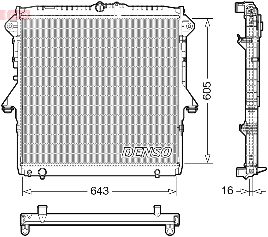 Für DENSO-TERMIKA DRM10118 RADIATOR - Bild 5