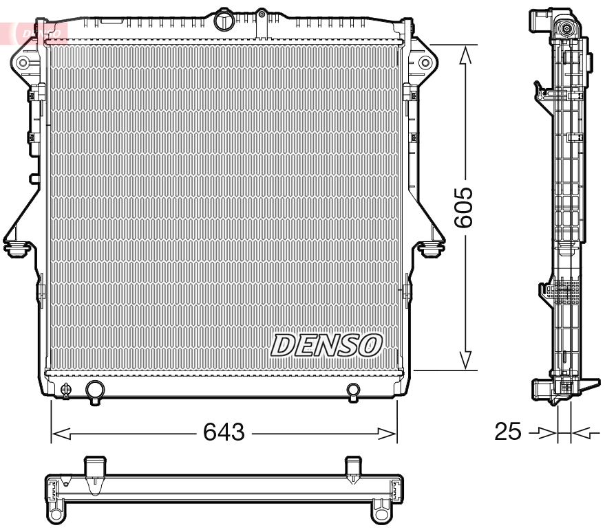Wasserkühler DRM10119 DENSO für FORD RANGER - Bild 5
