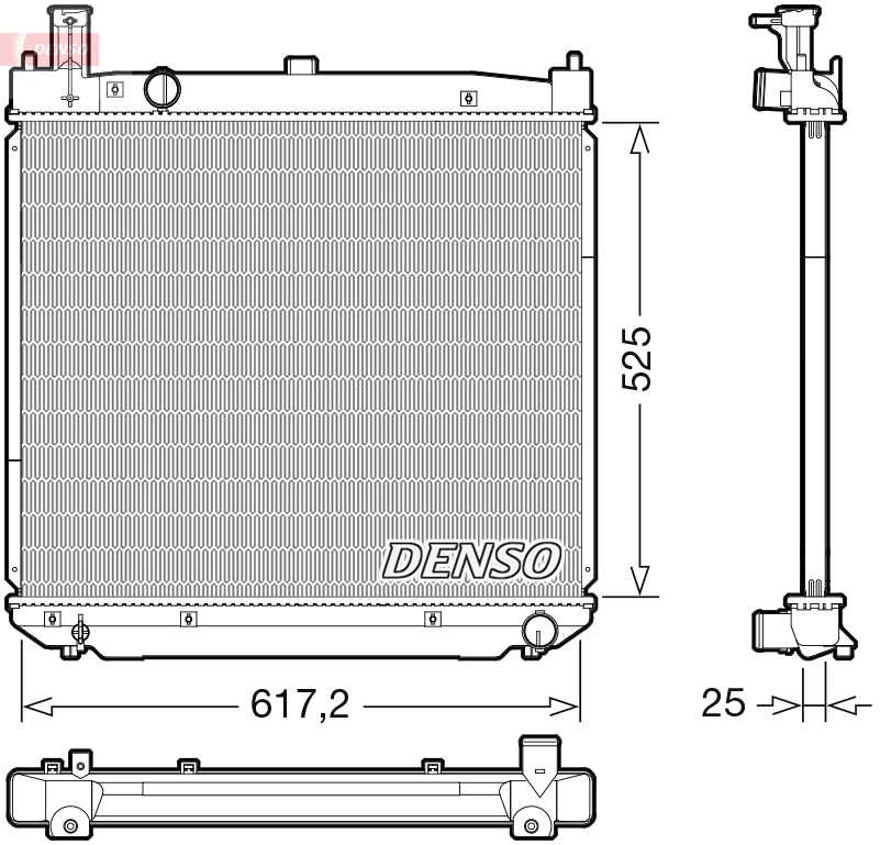 Denso Kühler Größe 38.0 Drm50141 - Bild 5