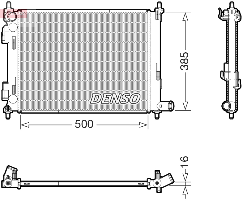 Wasserkühler DRM43013 DENSO für KIA RIO IV STONIC - Bild 5