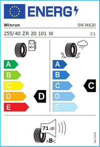 WNR Sommerreifen "[Winrun] 255/40ZR20 101W - R330 W-Silent", Art.-Nr. SW34620
