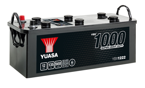 YUASA Starterbatterie YBX1000 SHD Super Heavy Duty 12 V, 135 Ah, 900 A ybx1222 12V 68Ah 900A