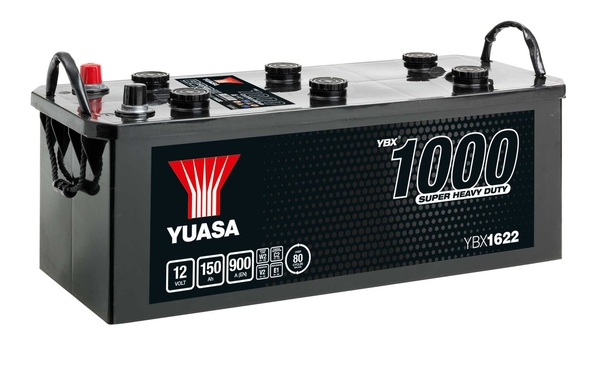 YUASA Starterbatterie YBX1000 SHD Super Heavy Duty 12 V, 150 Ah, 900 A ybx1622 12V 68Ah 900A für Iveco