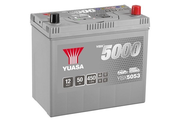 YUASA Starterbatterie YBX5000 SMF Silver High Performance 12 V, 50 Ah, 450 A ybx5053 12V 68Ah 450A für HONDA