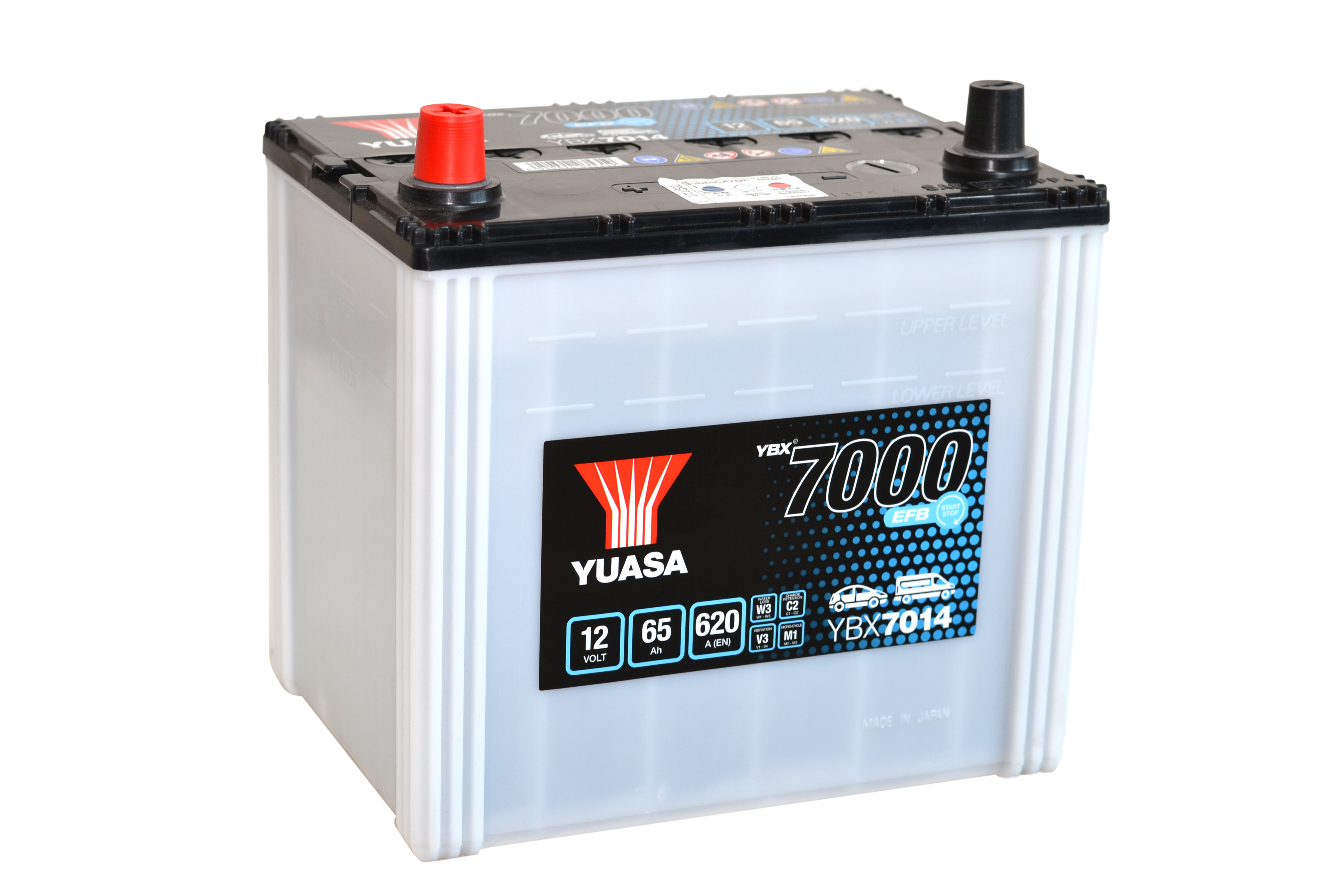 YUASA Starterbatterie YBX7000 EFB Start Stop Plus 12 V, 65 Ah, 620 A ybx7014 12V 68Ah 620A für TOYOTA HYUNDAI