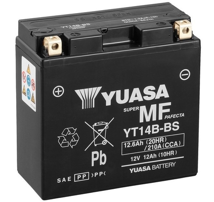 YUASA Starterbatterie yt14b 12V 68Ah 210A