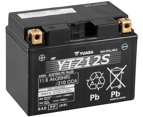 YUASA Starterbatterie AGM High Performance Maintenance Free YTZ12S 12V 11Ah 210A ytz12s 68Ah