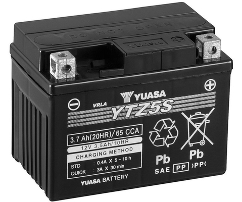 YUASA Starterbatterie AGM High Performance Maintenance Free YTZ5S 12V 3,5Ah 65A ytz5s 68Ah für HONDA