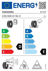 Yokohama Winterreifen "235/40 R19 96H XL, Nordic compound, RPB - Ice Guard IG53", Art.-Nr. R7379