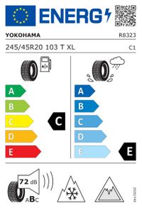 Yokohama Winterreifen "245/45 R20 103T XL, Nordic compound, RPB - Ice Guard IG53", Art.-Nr. R8323