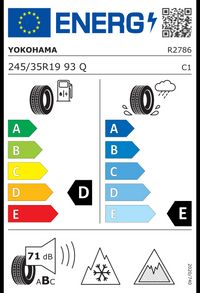 Yokohama Winterreifen "245/35 R19 93Q XL, Nordic compound, RPB - Ice Guard IG60A", Art.-Nr. R2786