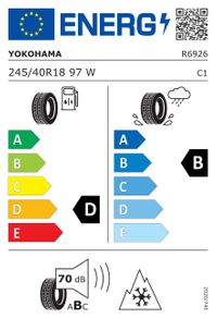 Yokohama Winterreifen "245/40 R18 97W XL BluEarth, RPB - BluEarth-Winter (V906)", Art.-Nr. R6926