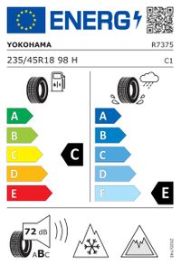 Yokohama Winterreifen "[Yokohama] 235/45R18 98H - Ice Guard Studless IG53", Art.-Nr. R7375