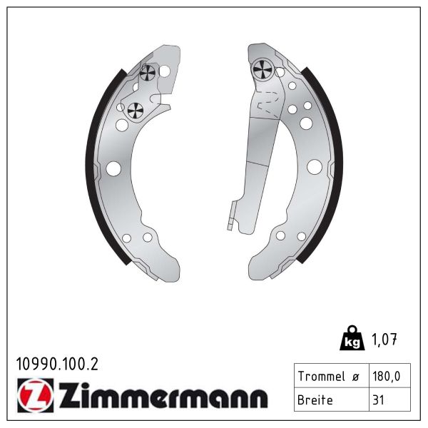 Zimmermann Bremsbacken Hinten Vw Audi Seat Vw - Bild 5